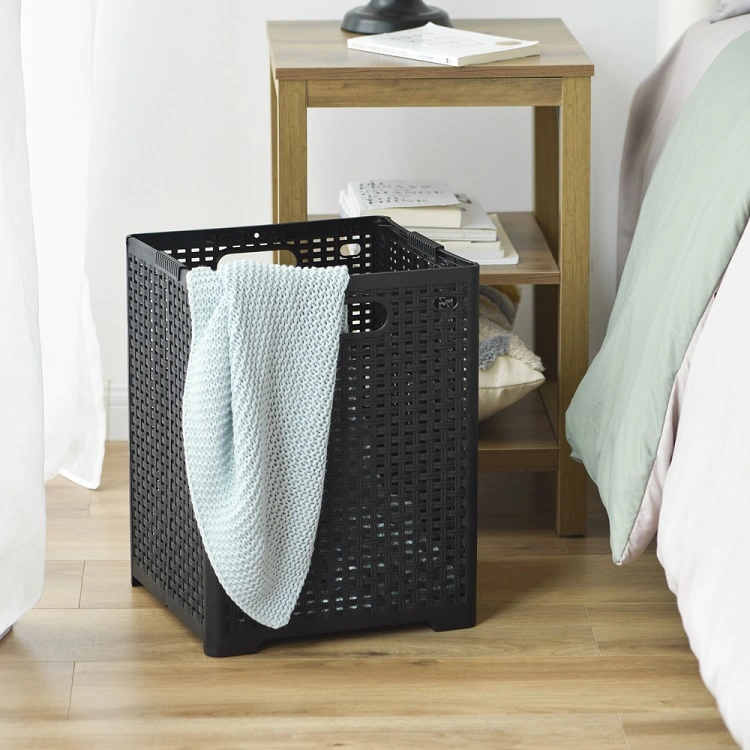 foldable plastic laundry basket