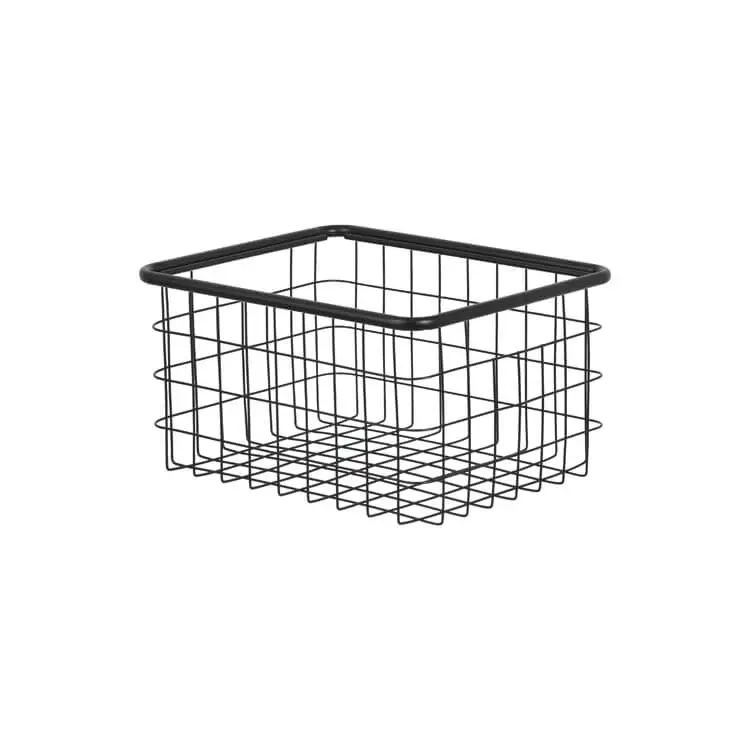 black metal baskets for storage