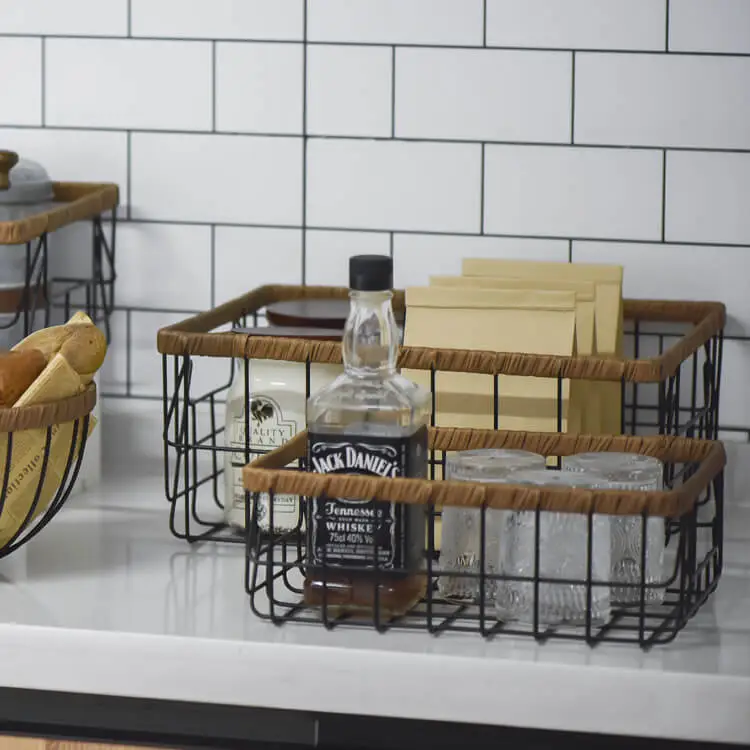 metal baskets for pantry
