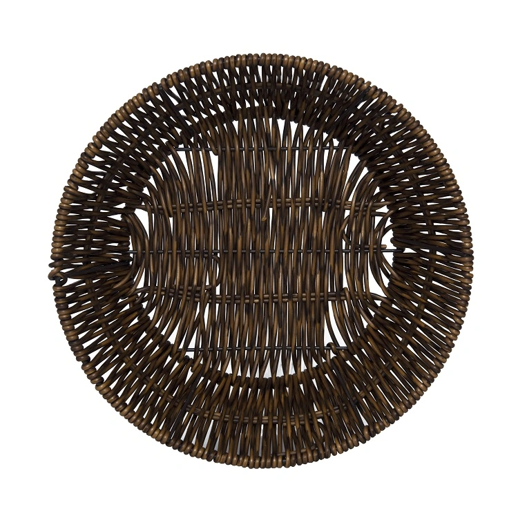 woven basket tray round