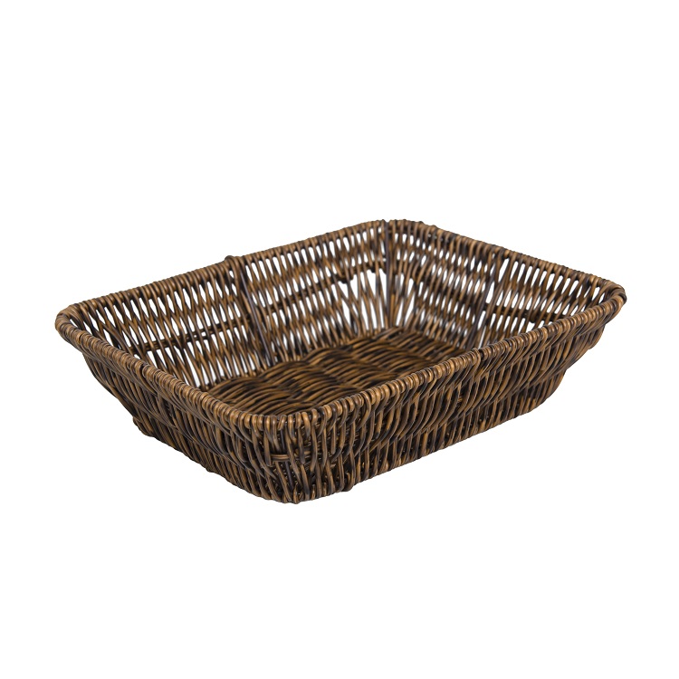 Handmade PP Woven Basket for Desktop Organization, Bathroom, or Kitchen Storage