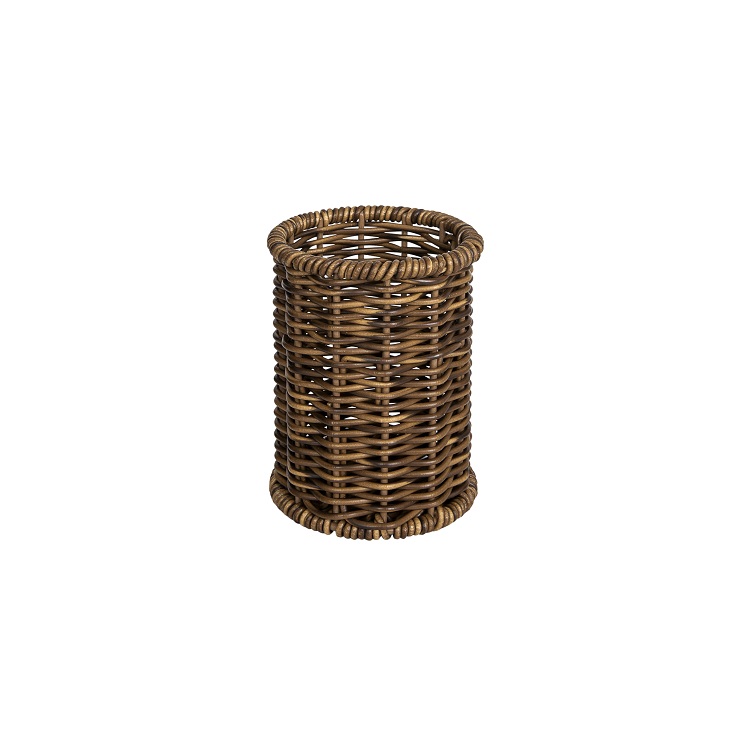 PP Woven Basket for Kitchen Utensils, Bathroom Toothbrush, and Makeup Brush Storage