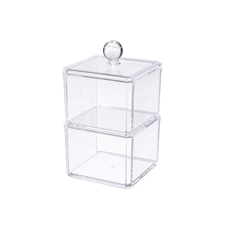Clear Acrylic Cotton Pad Holder Container