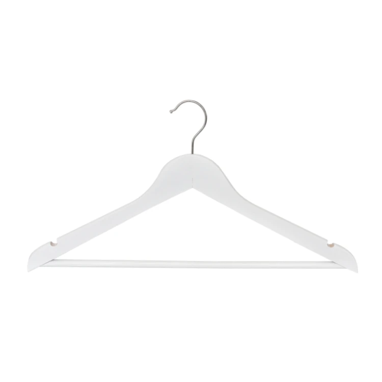 White Wood Suit Clothes Hangers
