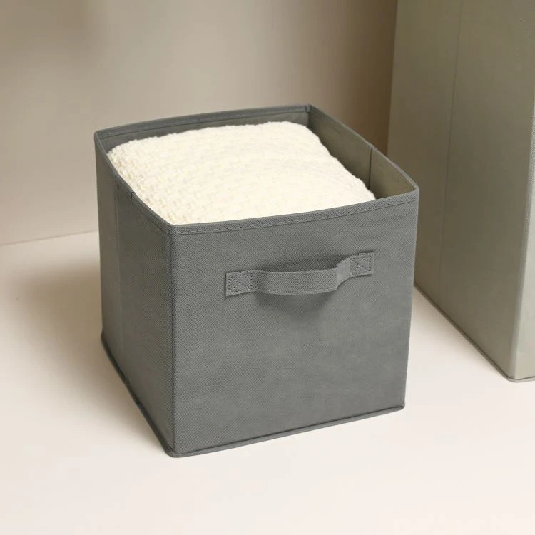 Collapsible Fabric Storage Cube with Handle