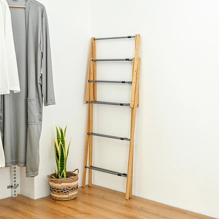 Large-Collapsible-Iron--Bamboo-Frame-Drying-Rack-2