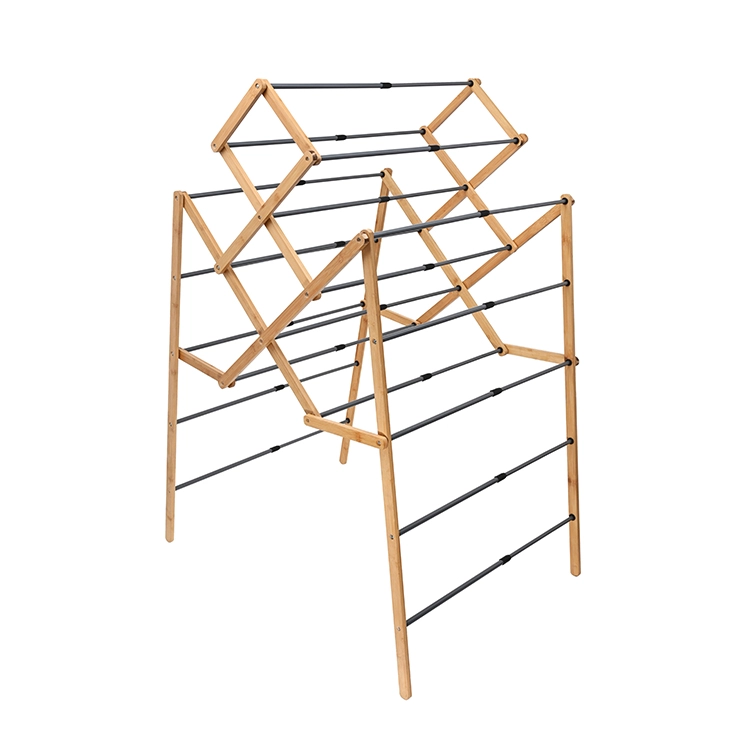 Large-Collapsible-Iron--Bamboo-Frame-Drying-Rack-3