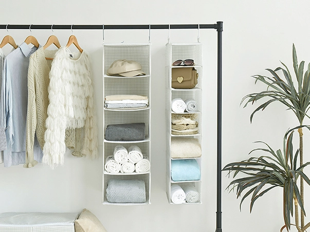 Transform Your Closet with the 5-Shelf Hanging Organizer